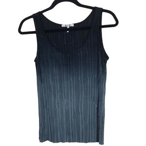 Three Dots Ombre Pleated Tank Top